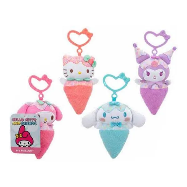 Hello kitty - helados de peluche clip con 10 cm