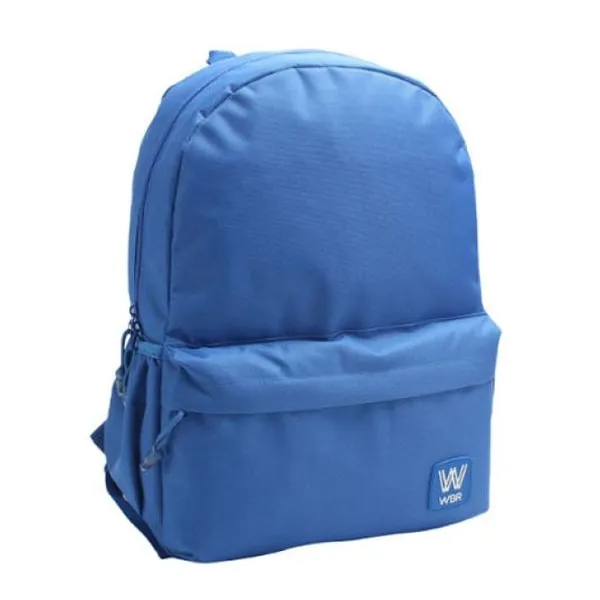 Wbr mochila 17" espalda -lisa- "azul