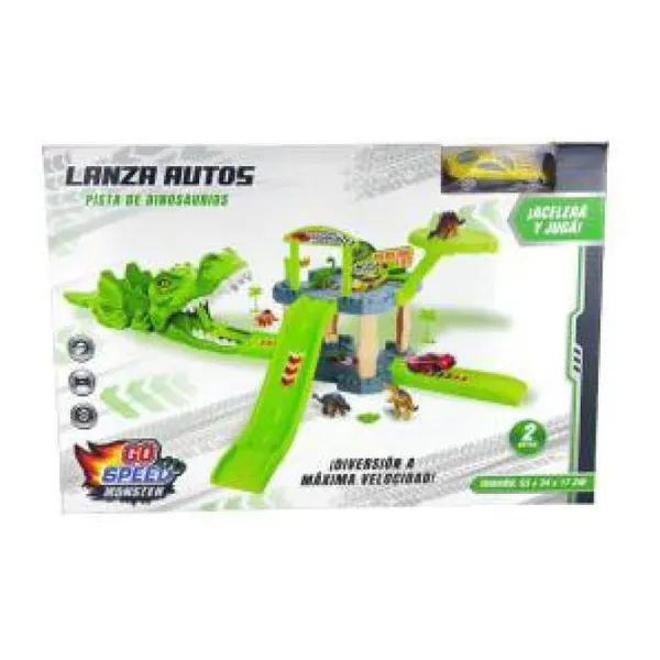 Set estacionamiento con lanzador 1 piso dino