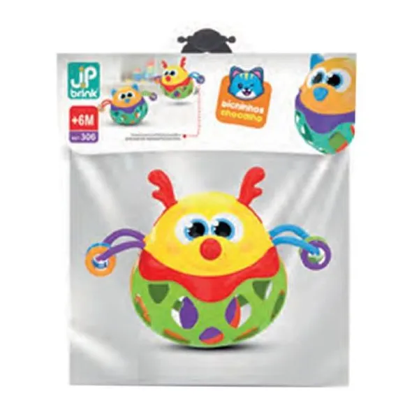 Animalito con sonajero en bolsa