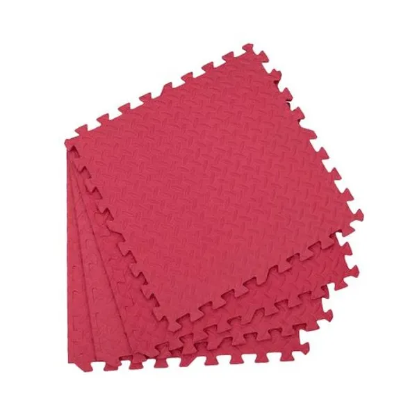 Piso de goma eva con bordes liso 4pzs de 60x60 cm 10 mm