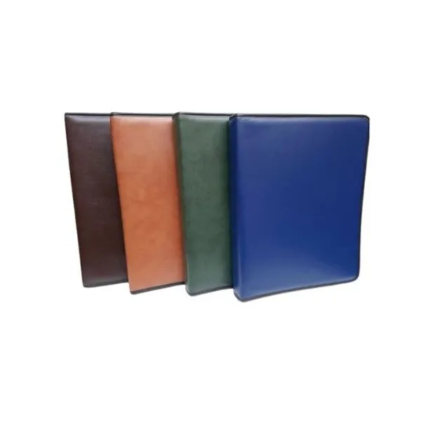 Carpeta a4 imaginer con cierre 2 ani.40 mmsimil cuero color