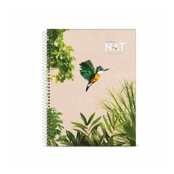 Cuaderno espiral a4 Ledesma nat a4 t/flexible 70 hs.cuadro