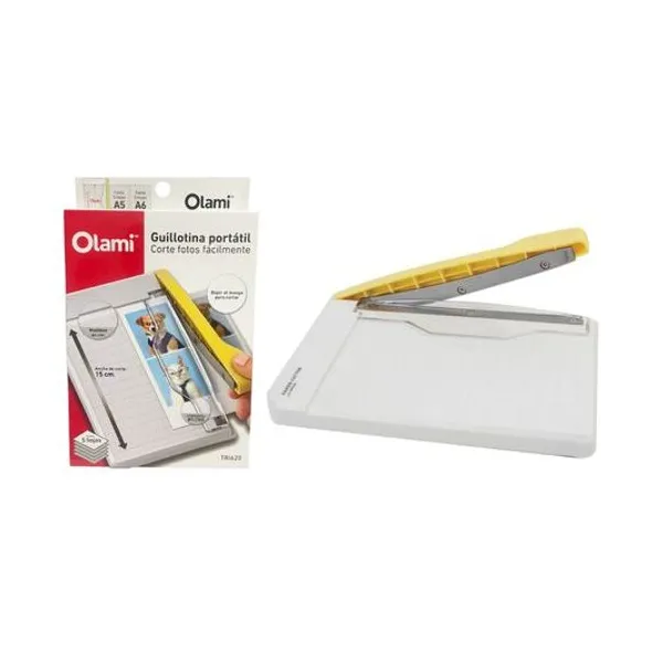 Guillotina portatil 15 cm hasta 5 hojas 14x19 cm olami