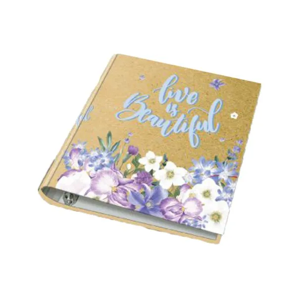 Carpeta escolar onix cartone letter flowers 2