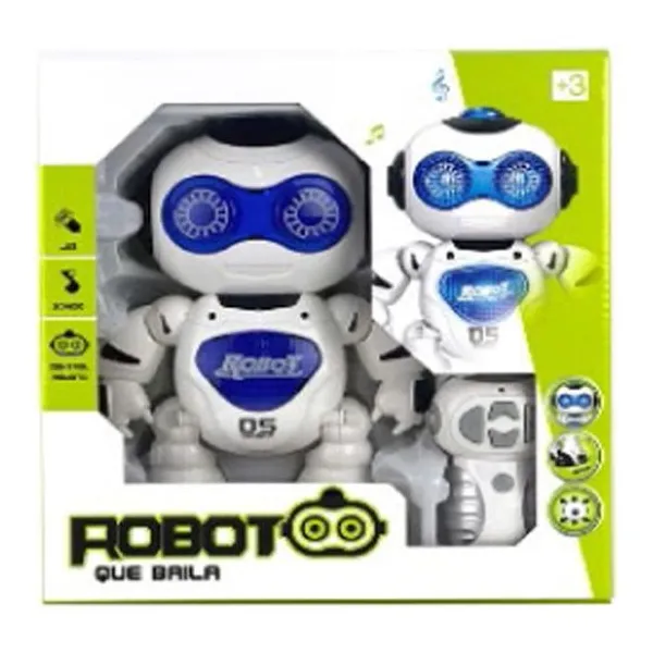 Robot a radio control con luz y sonido 26 x25 x10 cm