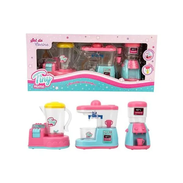 Set de electrodomesticos x3 en caja 41x18x9 cm Tiny
