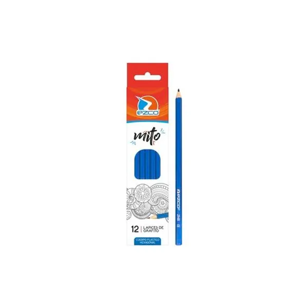 Lápiz grafito mito 2hb/hb caja x12 unidades Ezco