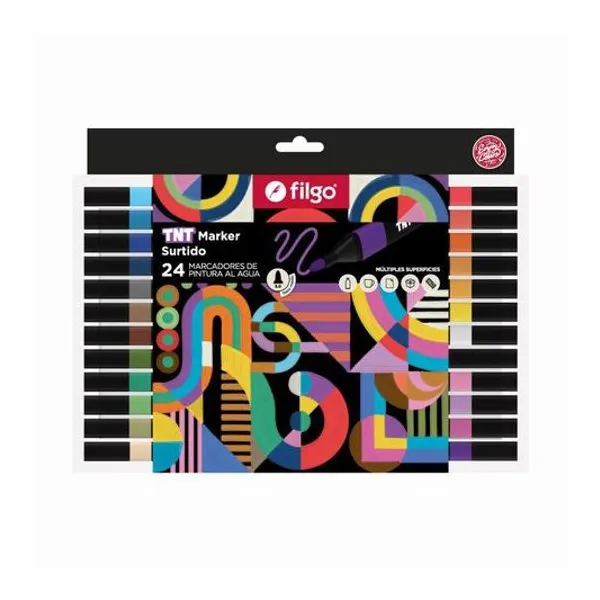 Marcador de pintura al agua tnt caja x24 unidades Filgo - tntmkr