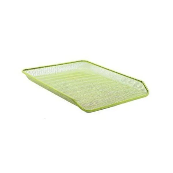 Bandeja 1 piso a4 malla metálica verde limon values