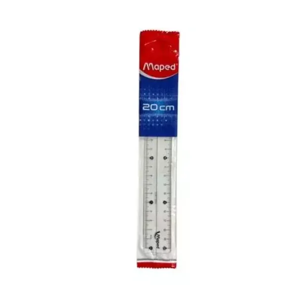 Regla acrílico Maped essentials 242 20 cmcristal bl.x 1 unid.