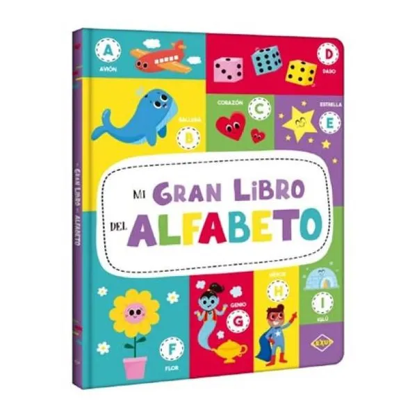 Gran libro del alfabeto tapa dura plastificada/24 x32 cm/16 páginas