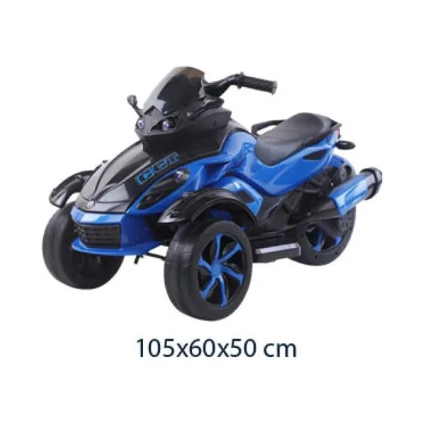 Moto rally a batería con luz,sonido y control remoto 6v4.5a