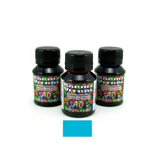 Barniz ad vitral 40/50 ml159-trans.azul celeste