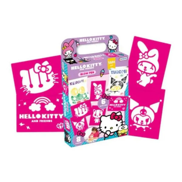 Set stencils con blow pen hello kitty