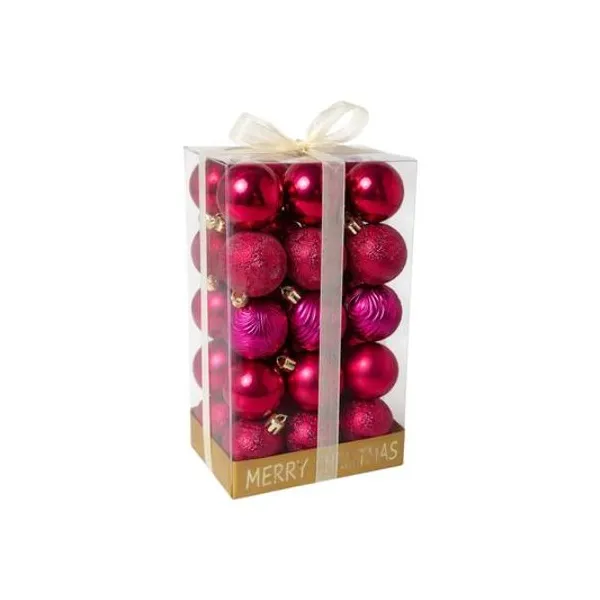 Borlas variadas magenta 6 cm caja x30