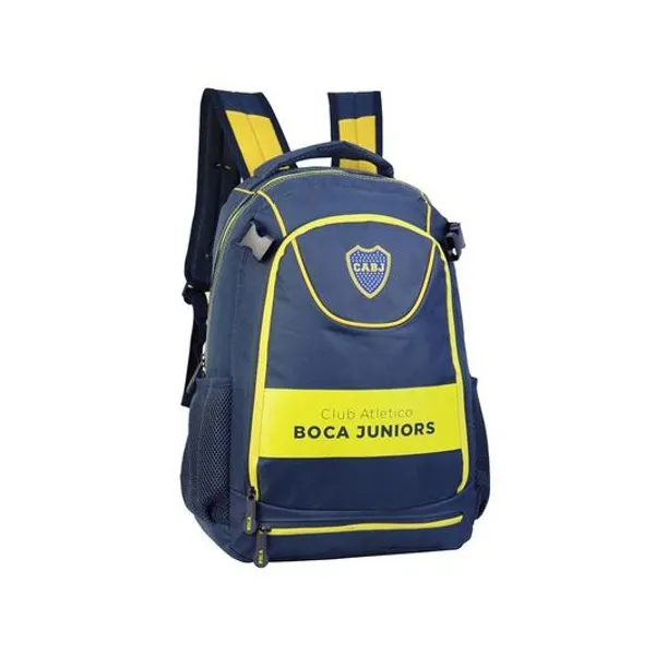 Mochila 18" espalda con red porta pelota x unidad estampa surtida Boca Juniors