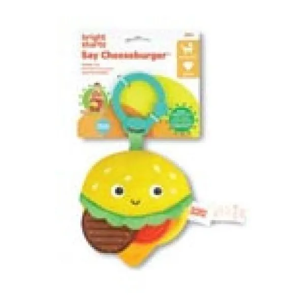 Peluche hamburguesa para colocar en el cochecito.
