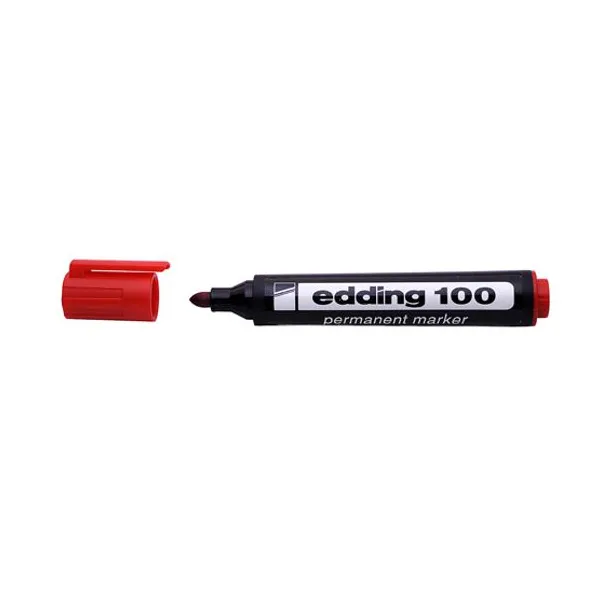 Marcador Edding e 100 perm.para red.rojo