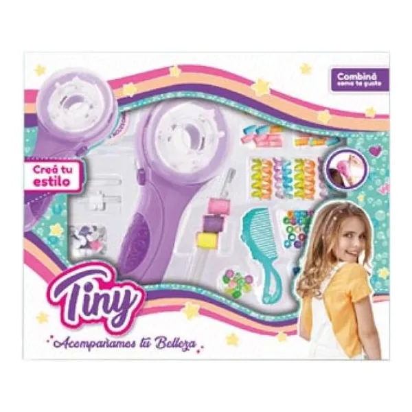 Máquina para hacer trenzas con set de bijouterie Tiny