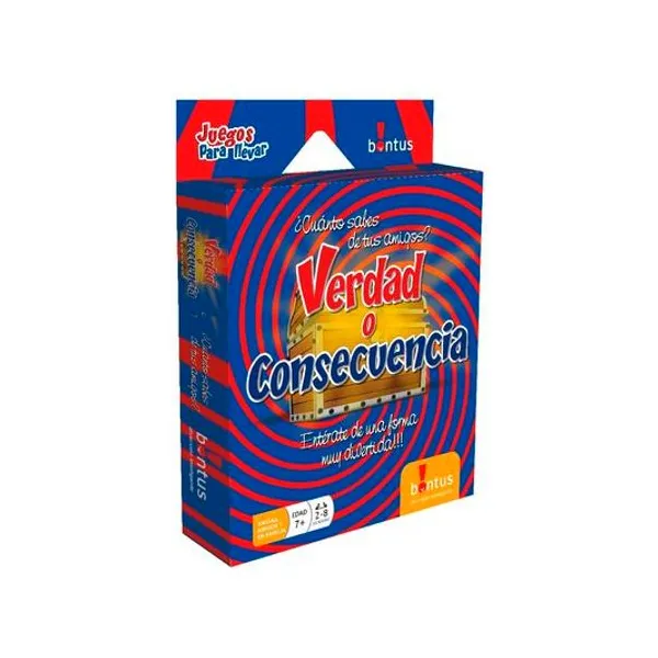 Juego de cartas verdad o consecuencia 13.5x18.5 cm
