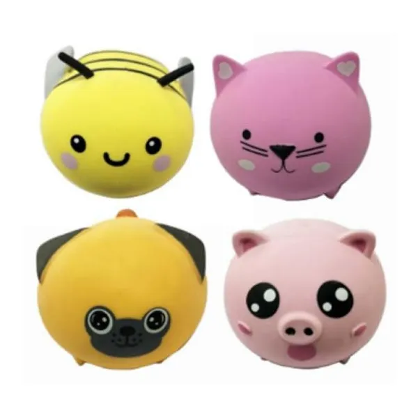 Squeeze animales 12 cm (abeja/cerdo/perro gato