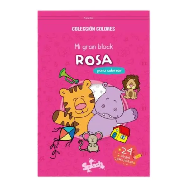 Mi gran libro para colorear rosa