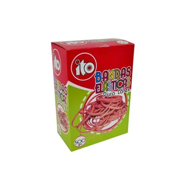 Bandas elasticas de latex 500 g en caja ito