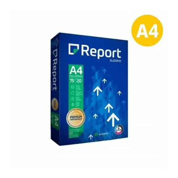 Resma a4 75 g/m2 500 hojas report