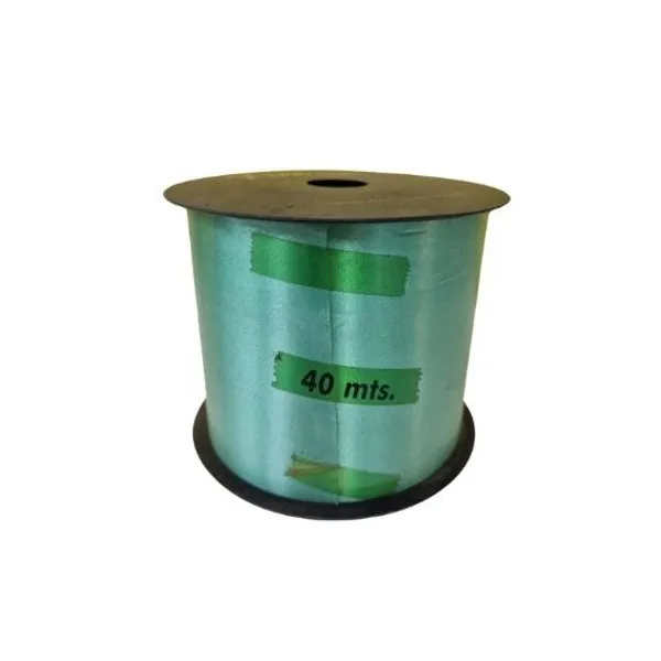 Cinta ribbonette lisa 100 mmx 40 mtsverde