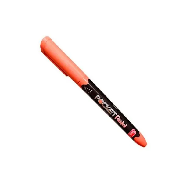 Resaltador trabi pocket pastel naranja