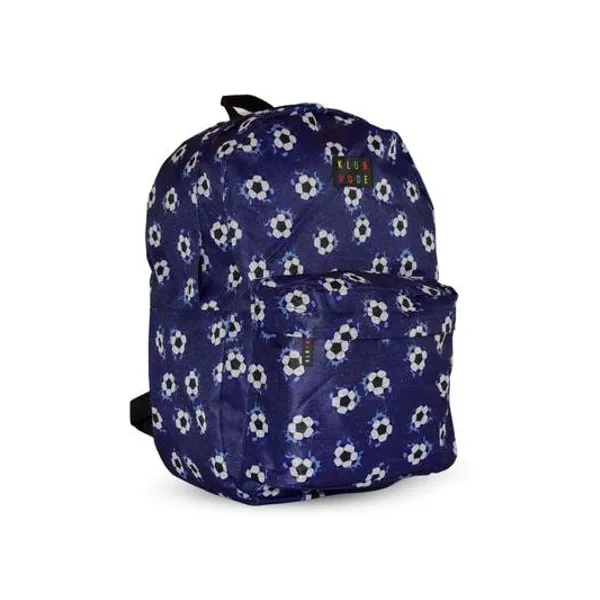Mochila 17" espalda fútbol azul klub mode