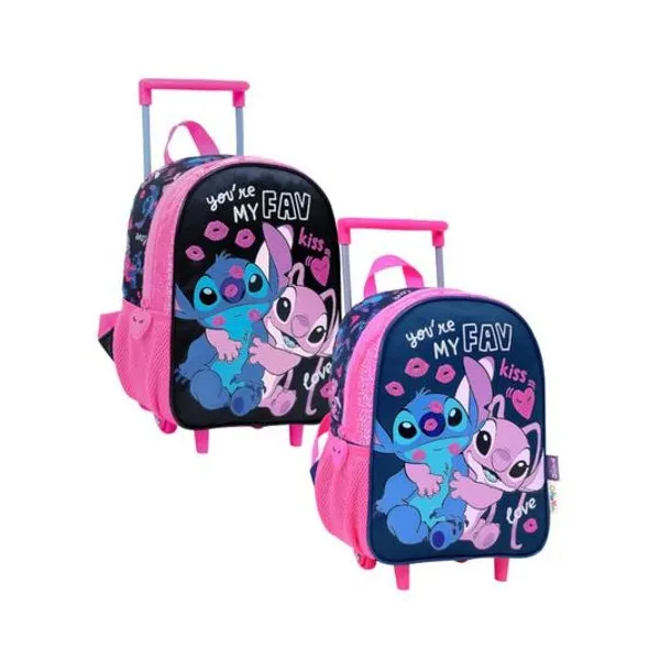 Mochila 12" con carro Stitch love x unidad coloressurtidos wabro