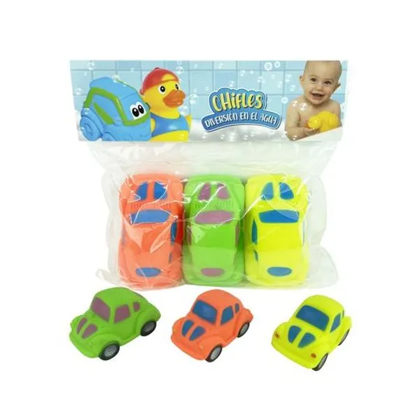 Juego de agua auto 7x7x5 cm x3 unidades en bolsa