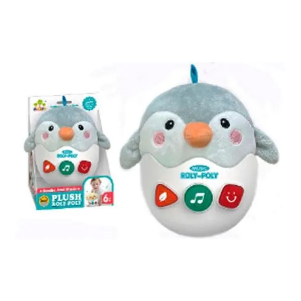 Peluche pingüino con sonido y movimiento 17 cm 4/36