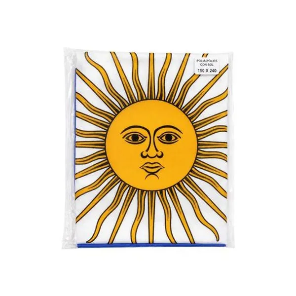 Bandera argentina flameo linea simple con sol 150x240 cm milenio