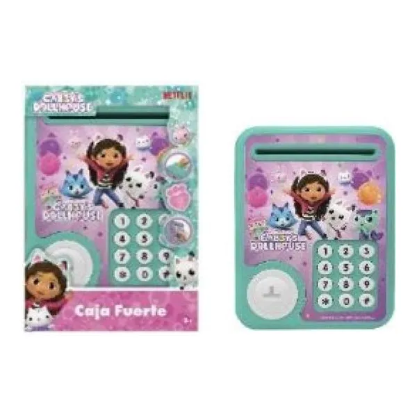 Caja fuerte a pilas gabby dollhouse