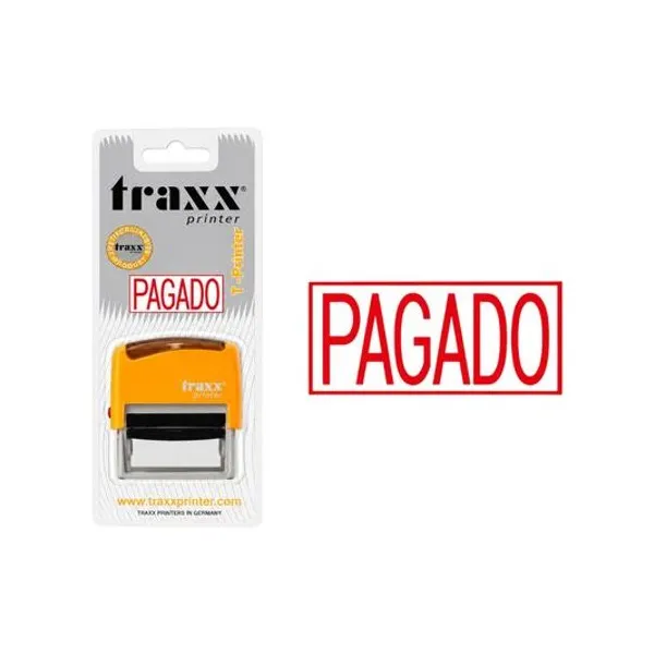 Sello automatico pagado 38x14 mm x1 traxx - t-printer 1580