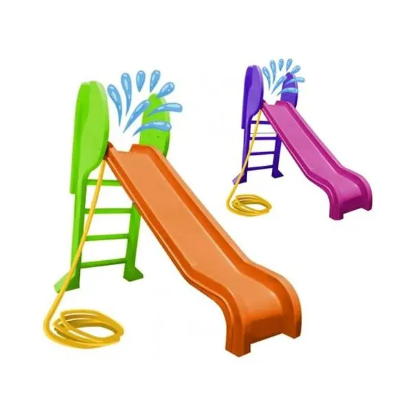 Tobogan 4 escalones plegable plástico con aspersor de agua 156x195x48 cm aproximadamente garden toys