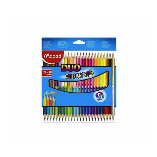 Lápiz bicolor largo caja x24 unidades Maped