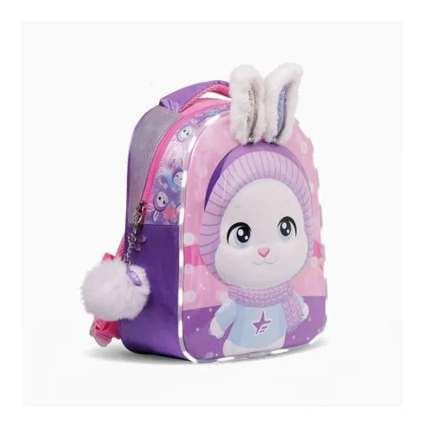 Mochila 13" espalda bunny con luz led x unidad colores surtidos footy