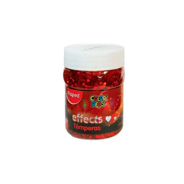 Témpera effects corazones rojos en pote 200cc Maped