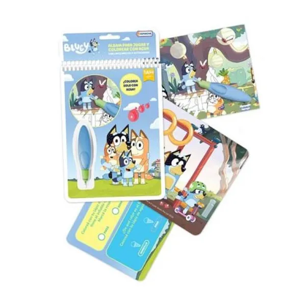 Agua wow! libro de actividades con lápiz mágico para pintar Bluey