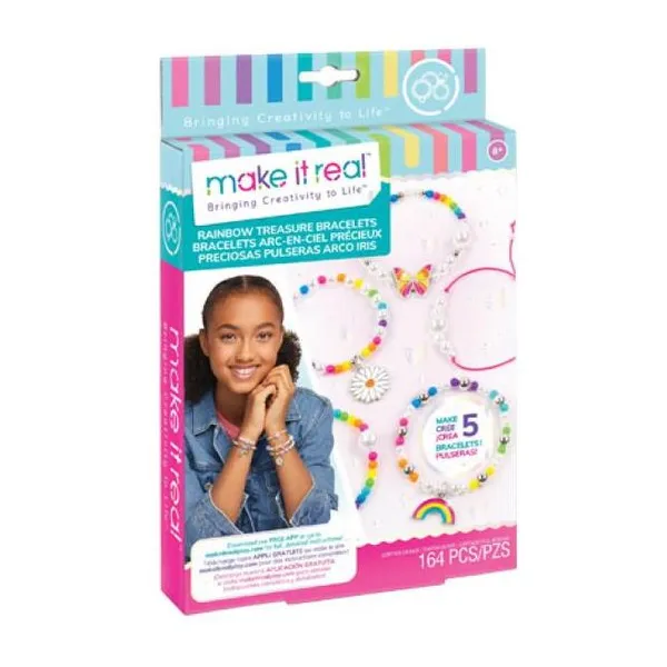Make it real pulseras arcoiris 164 pz