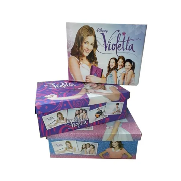 Caja cartón fant.violetta grande