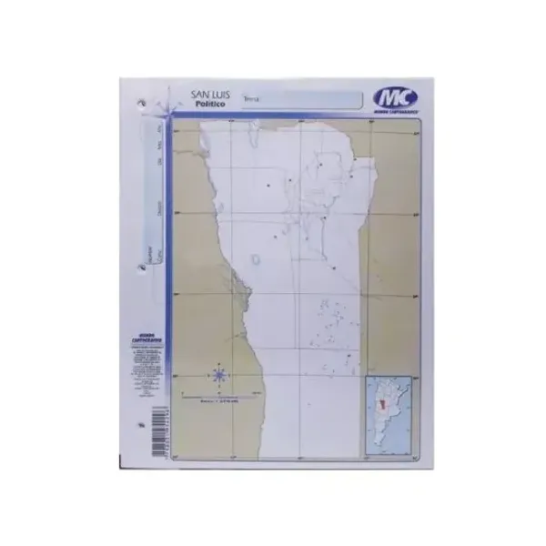 Block mapas m.c.n.° 3 pcia. san luis p.x 40 Uni.