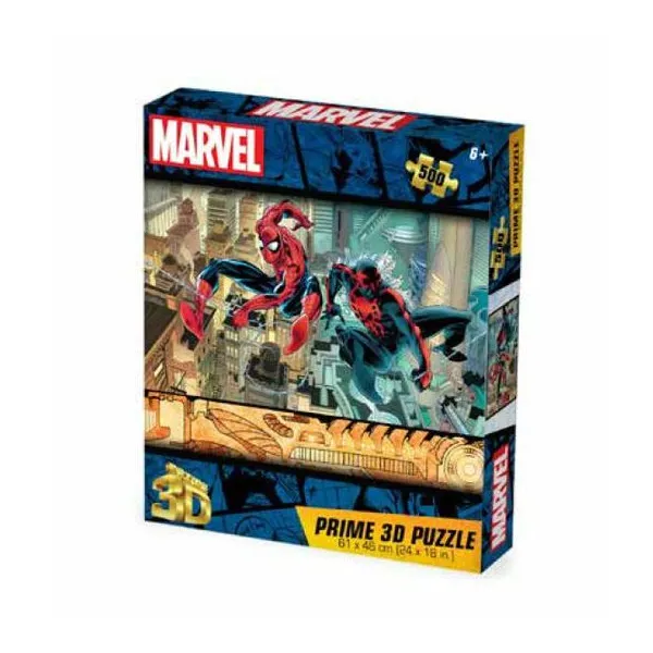 Prime 3d - rompecabezas lenticular Marvel Spiderman presente y futuro 500 piezas