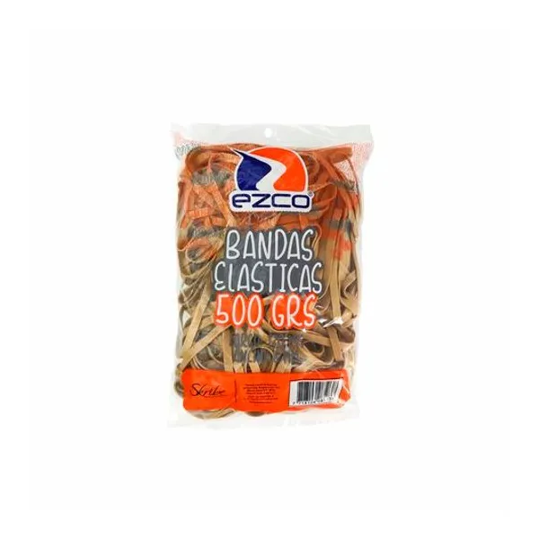 Bandas elasticas 130 mm (ancho 6 mm) 500 g en bolsa Ezco