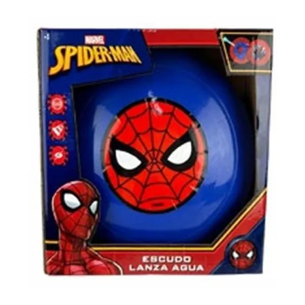Escudo lanzador de agua Spiderman (en caja) 23 x23 x8 cm