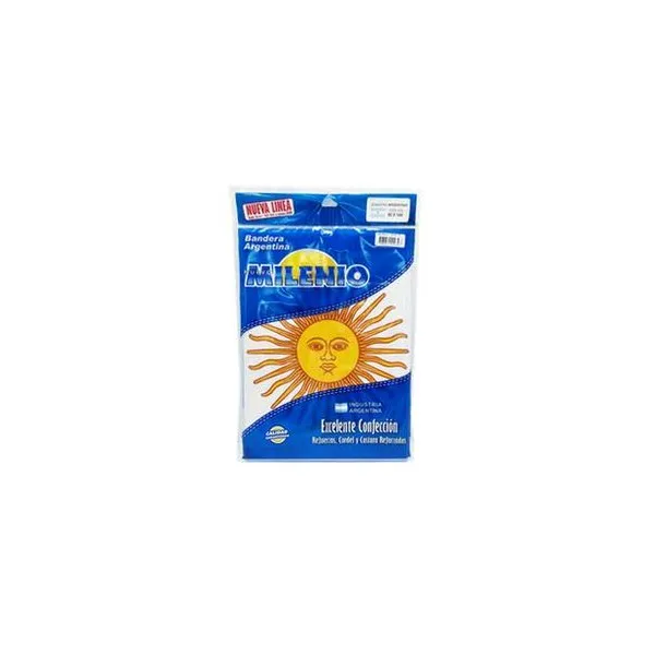 Bandera argentina flameo con sol 60x96 cm milenio
